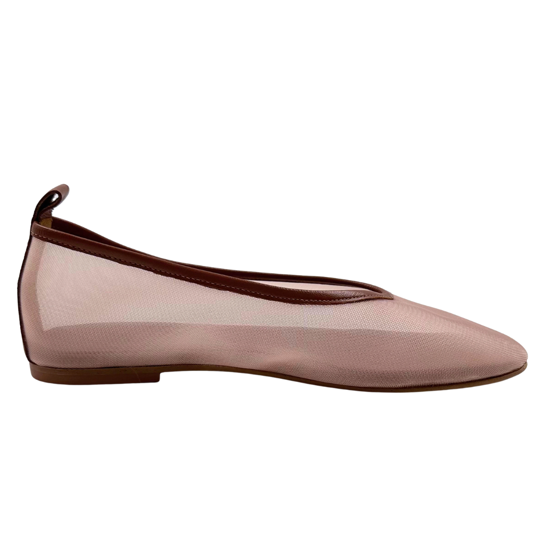 Freda Salvador 7 Tan Mesh Flats