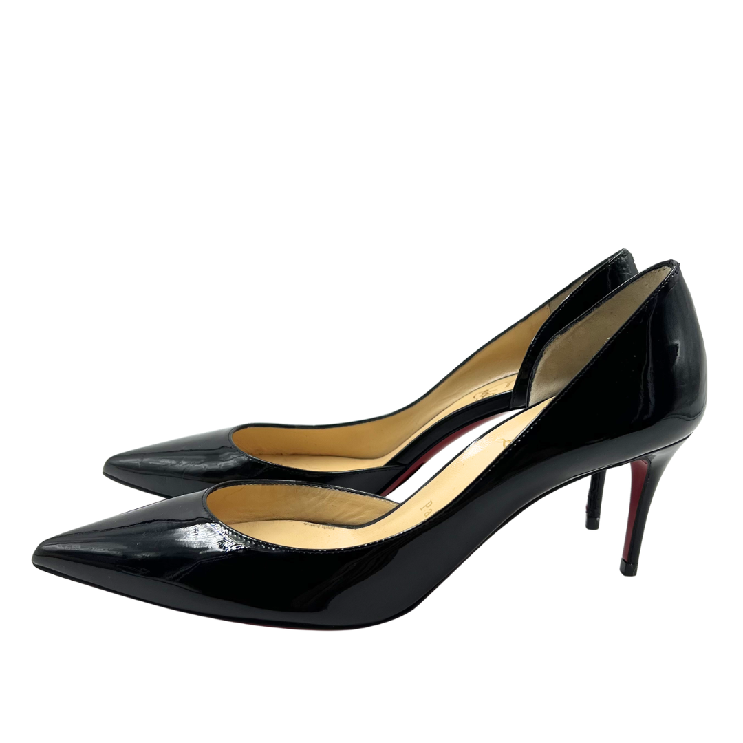 Christian Louboutin 7 38 Black Patent Leather D'Orsay