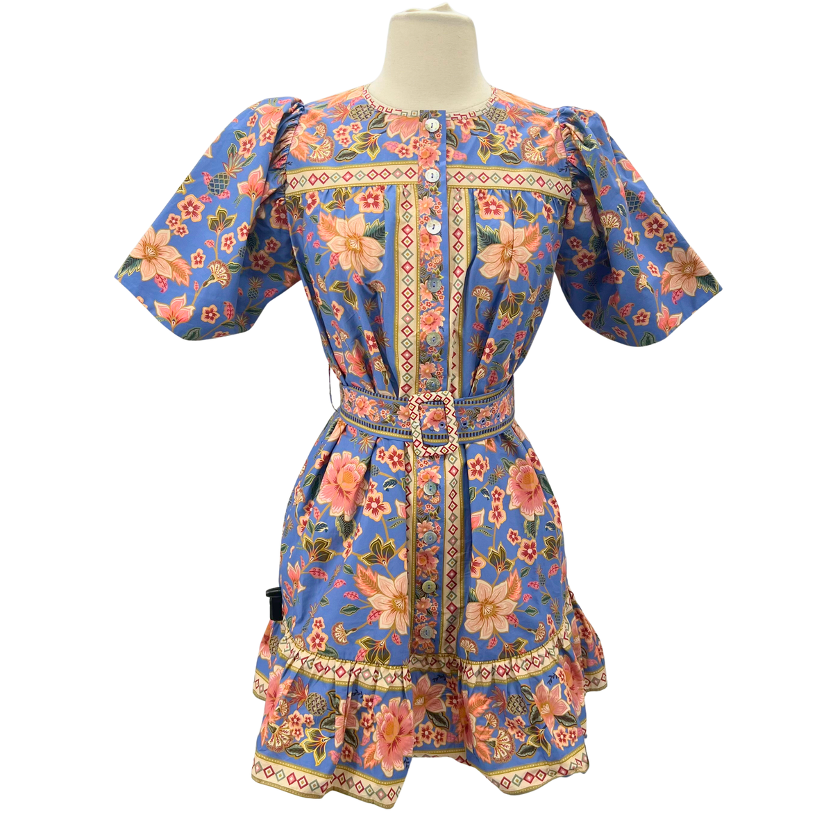 farm rio dress blue FARM Rio Women's Blue Romantic Richelieu Maxi Dress main image 0