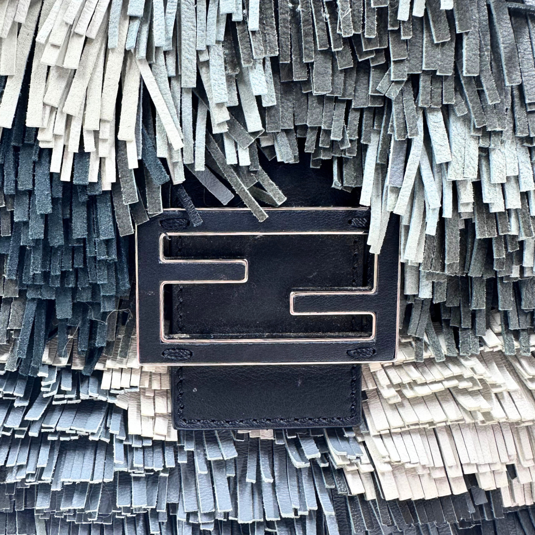 Fendi The Fringed Leather Baguette