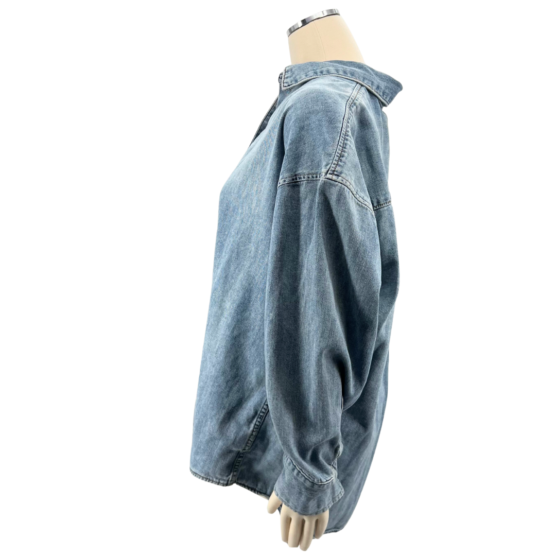 Favorite Daughter Light Denim Button Down