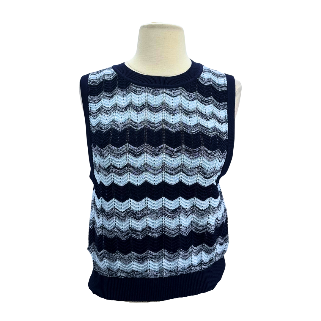Ramy Brook Blue/Multi Knit Top