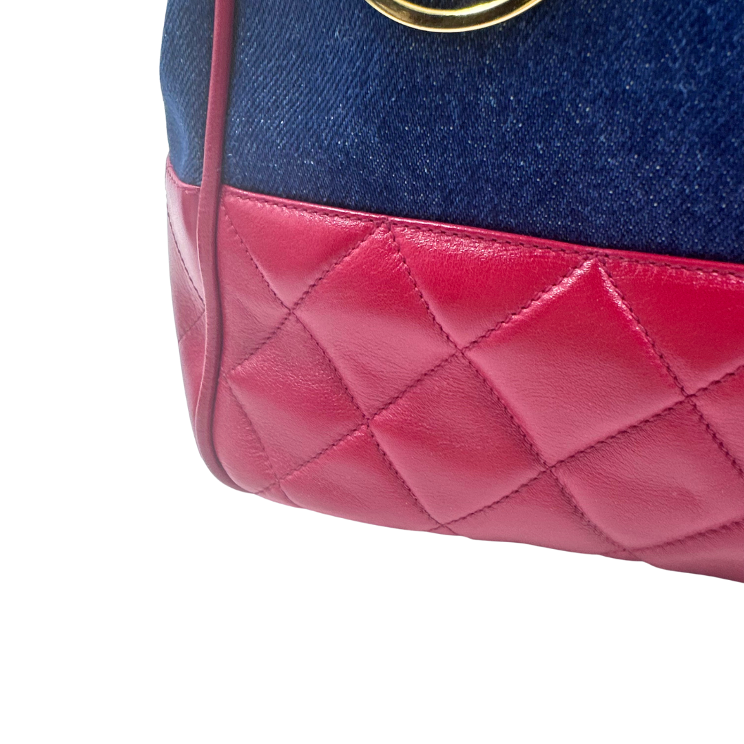 Chanel Denim Chain Tote