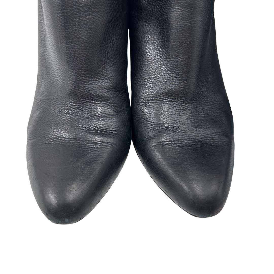 Jimmy Choo 8 38 Black Leather Boots