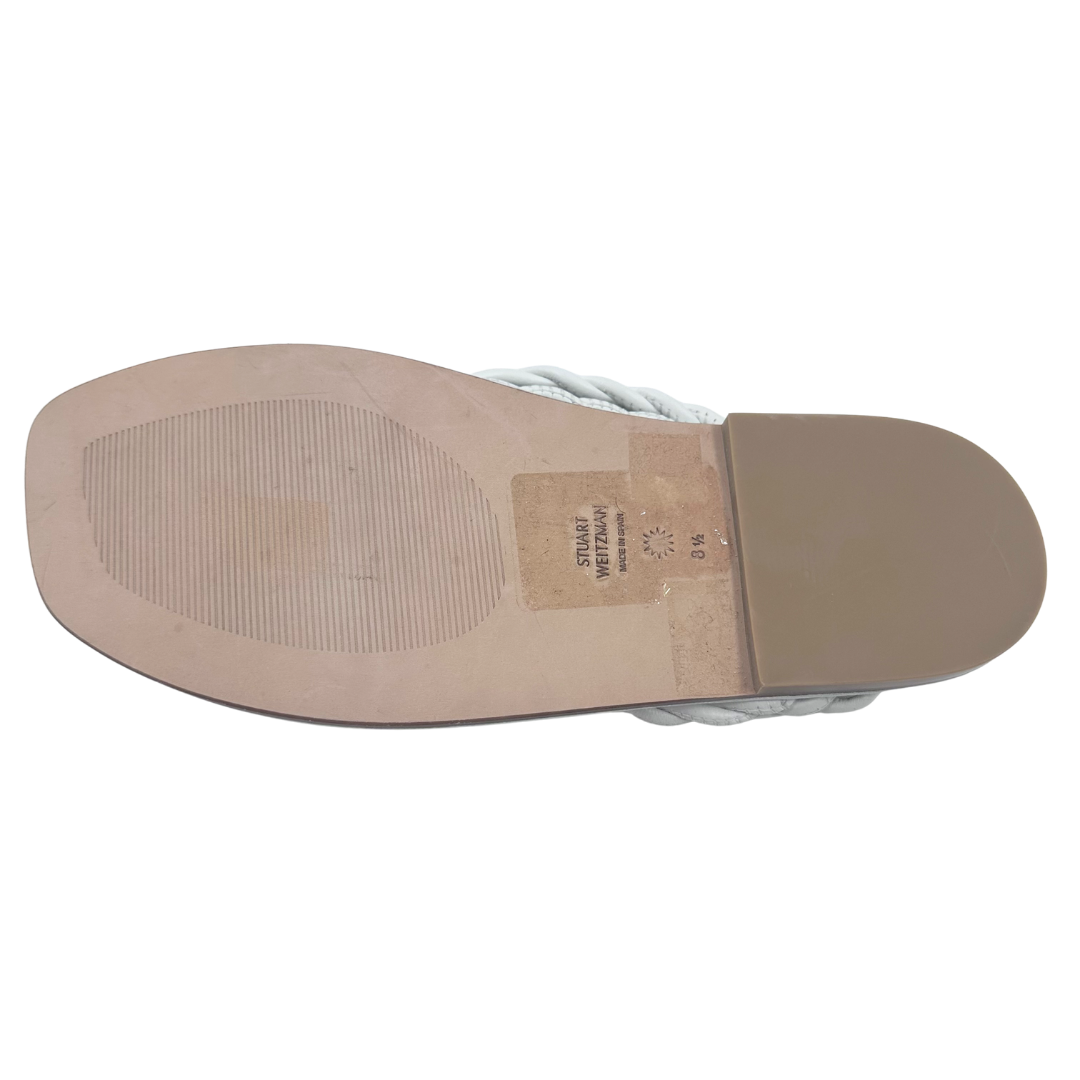 Stuart Weitzman 8.5 White Calypso Flip Flop