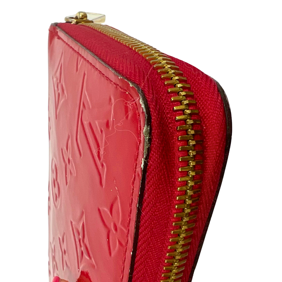 Louis Vuitton Monogram Vernis Vernis Patent Leather Zippy Wallet