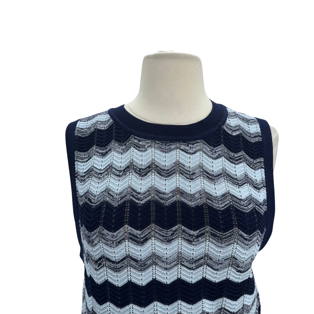 Ramy Brook Blue/Multi Knit Top