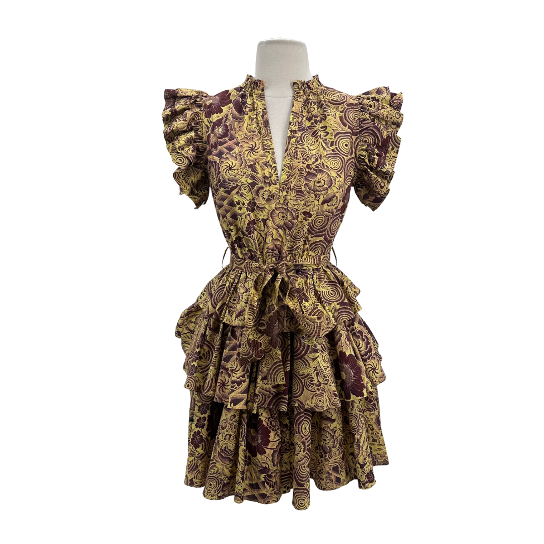 Ulla Johnson Burgundy/Multi Dress