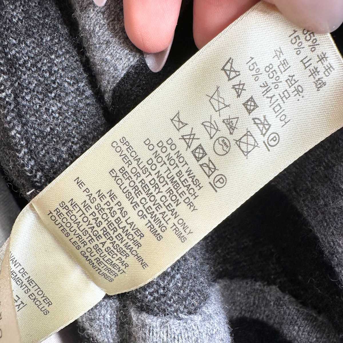 Burberry Grey/Black Coat