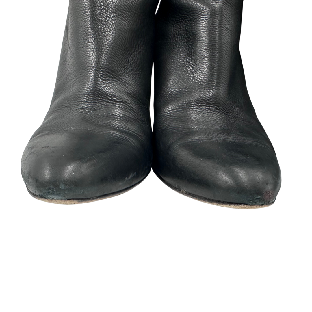 Jimmy Choo 8 38 Black Leather Boots