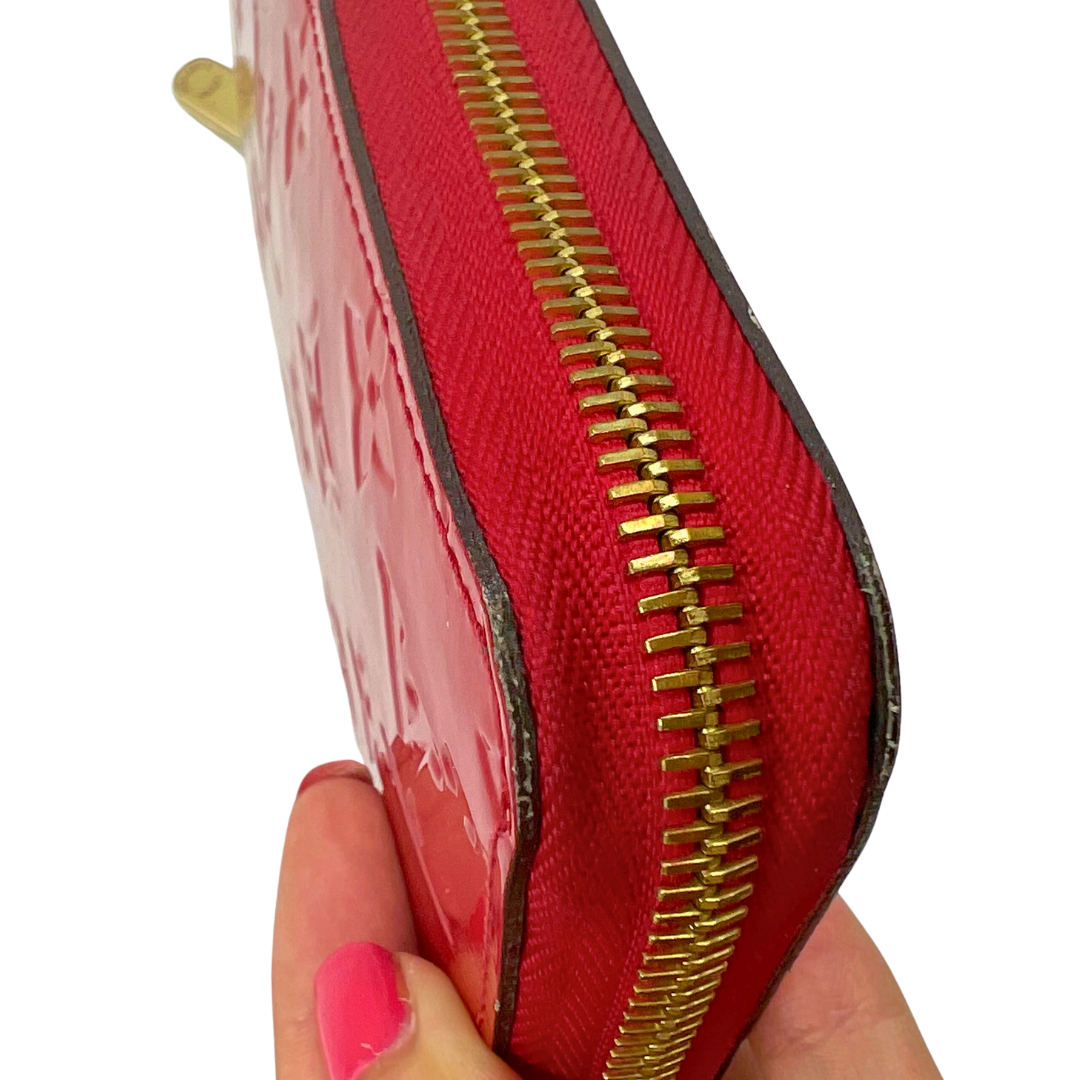 Louis Vuitton Monogram Vernis Vernis Patent Leather Zippy Wallet
