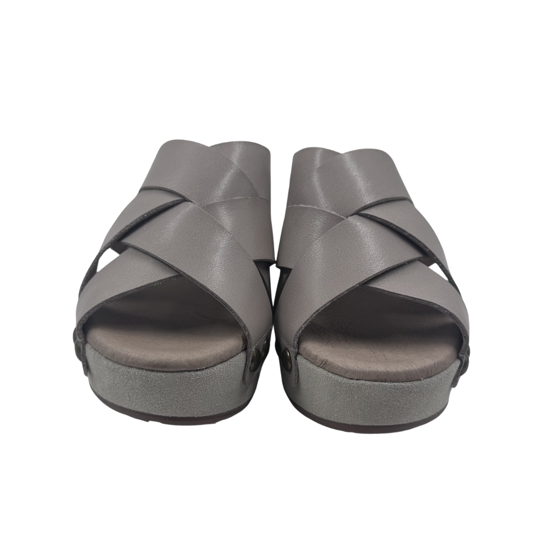 Chocolat Blu 8 Taupe Leather Slides