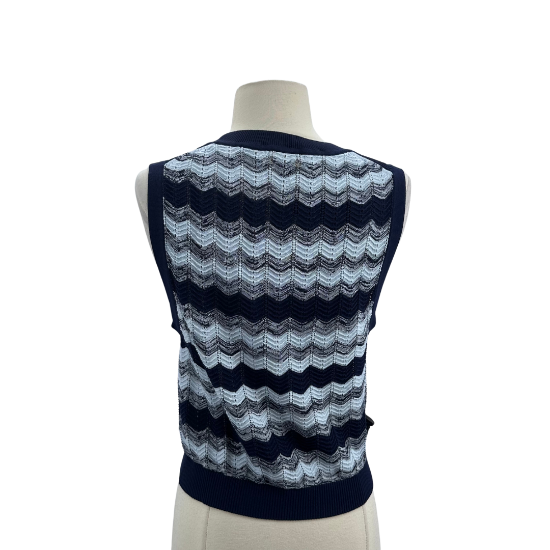 Ramy Brook Blue/Multi Knit Top