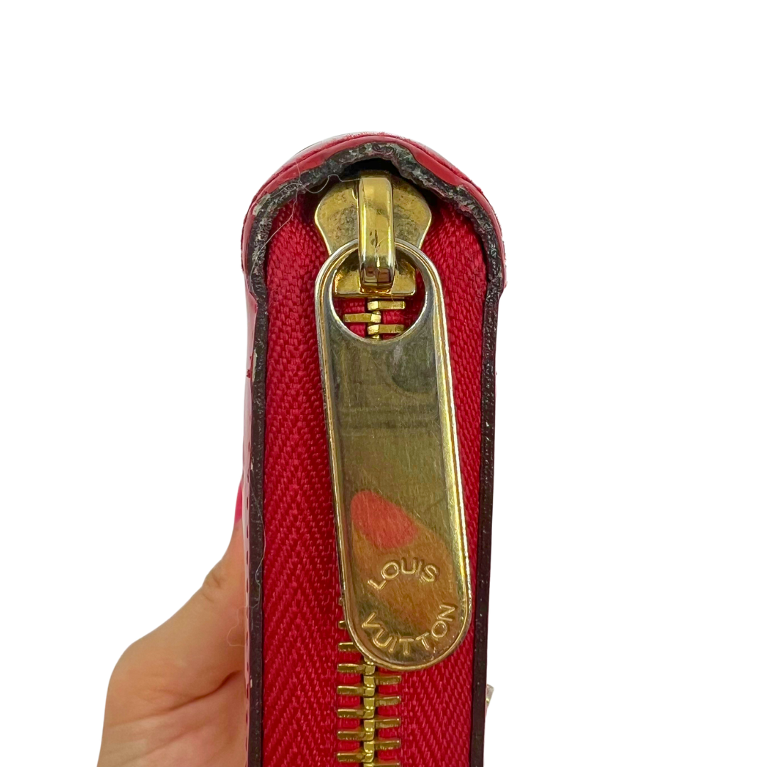 Louis Vuitton Monogram Vernis Vernis Patent Leather Zippy Wallet