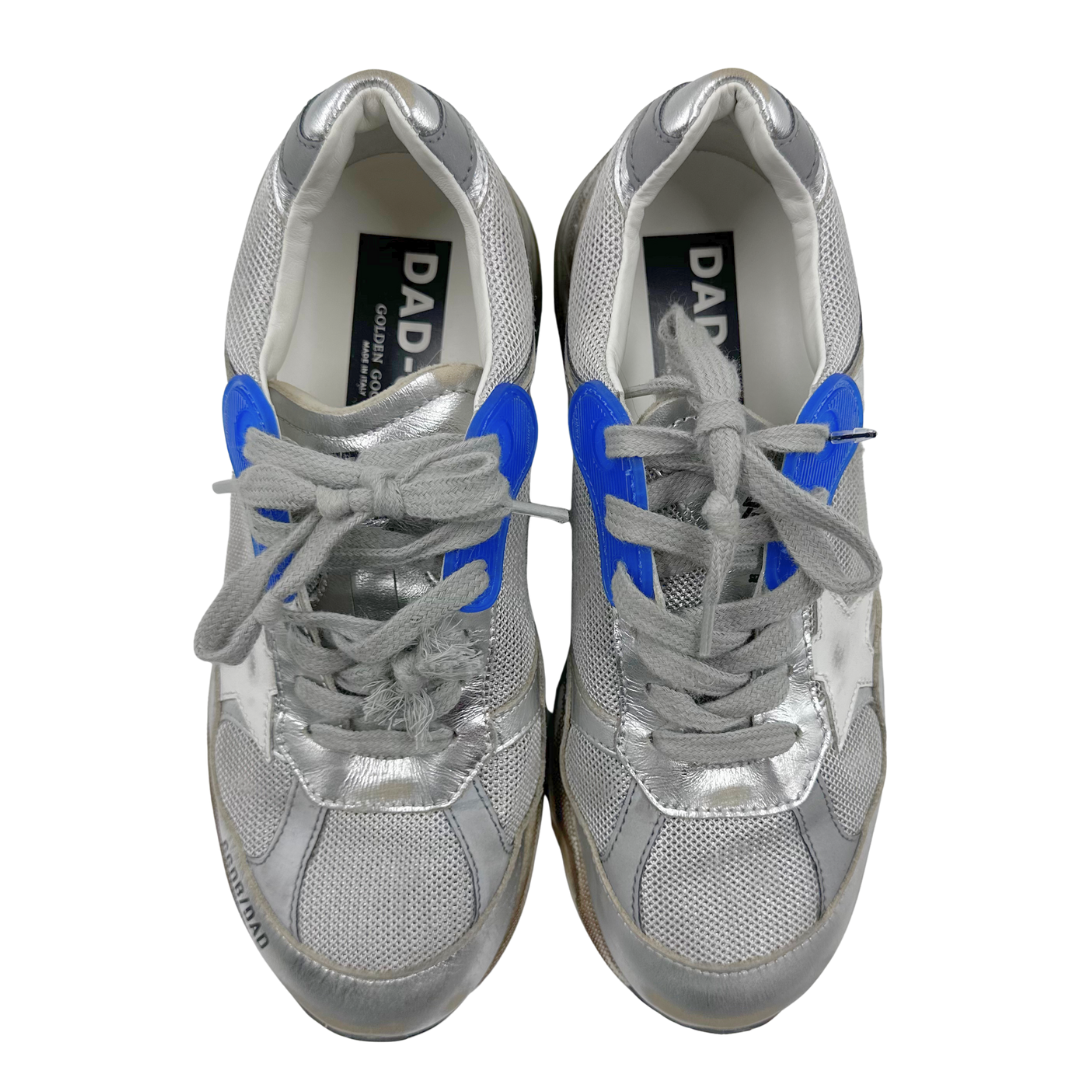 Golden Goose 7 37 Blue/Silver Dad Star Sneakers