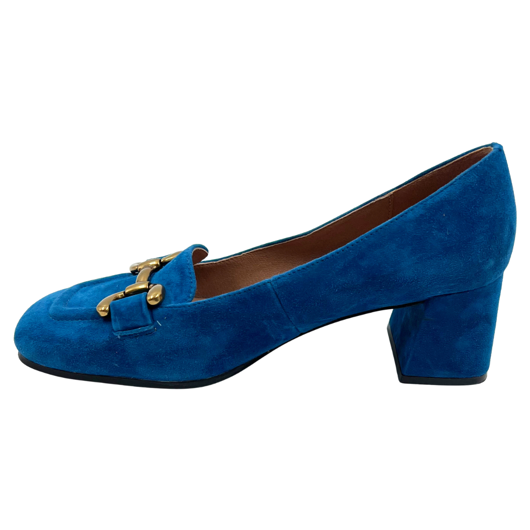 Bibi Lou 40 Turqouise Suede Pumps