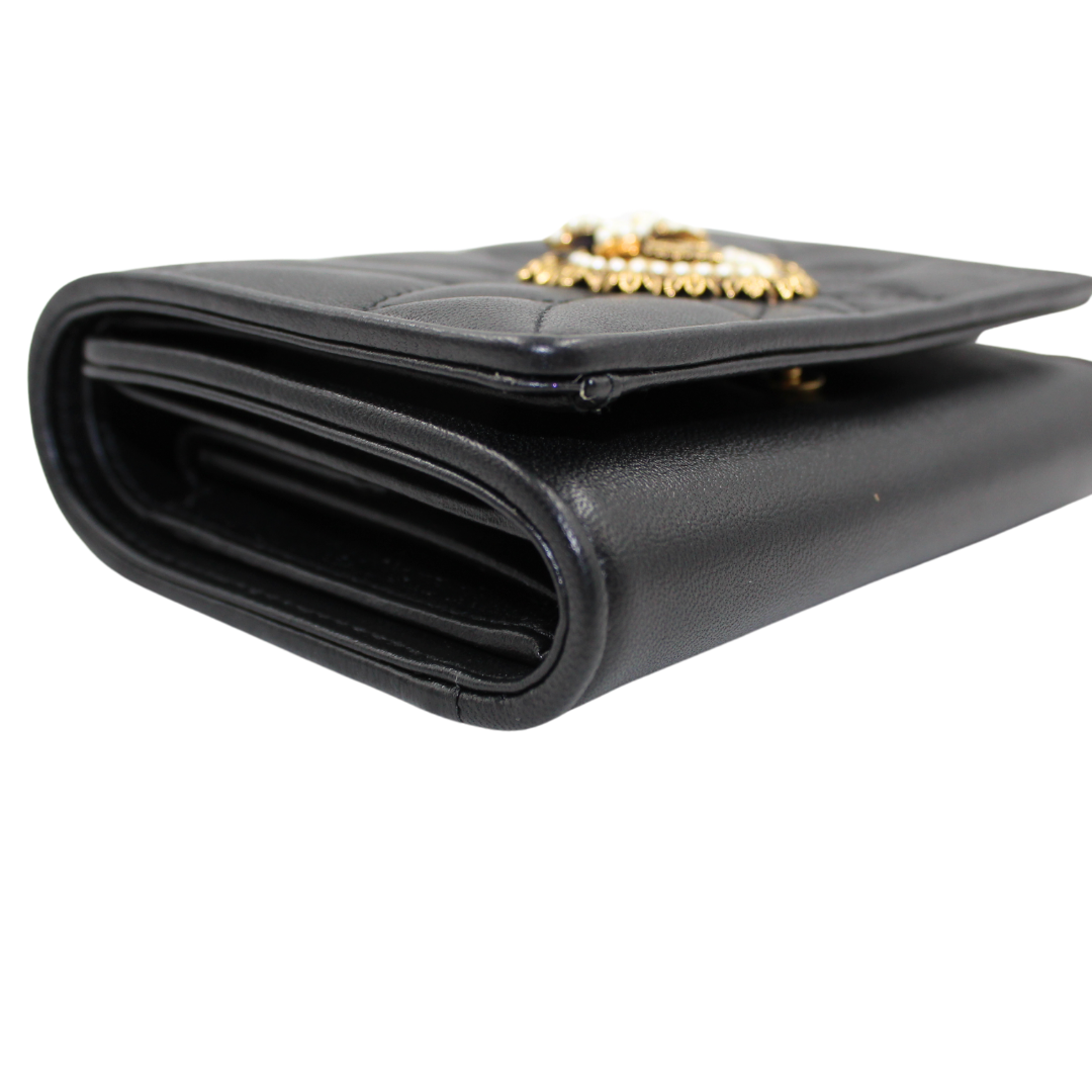 Dolce & Gabbana Wallet Black Leather Devotion