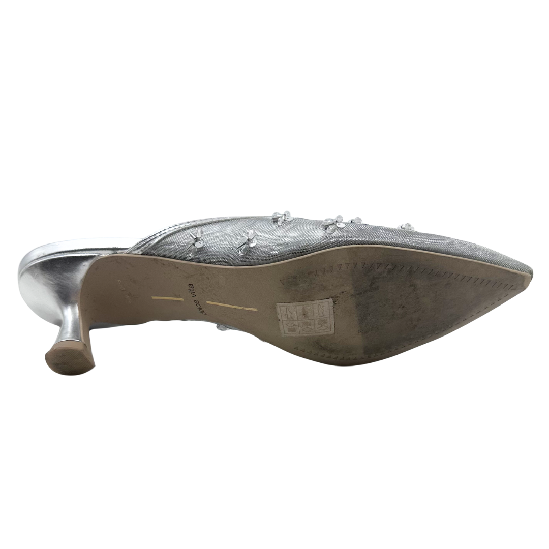 Dolce Vita 9 Silver Mules