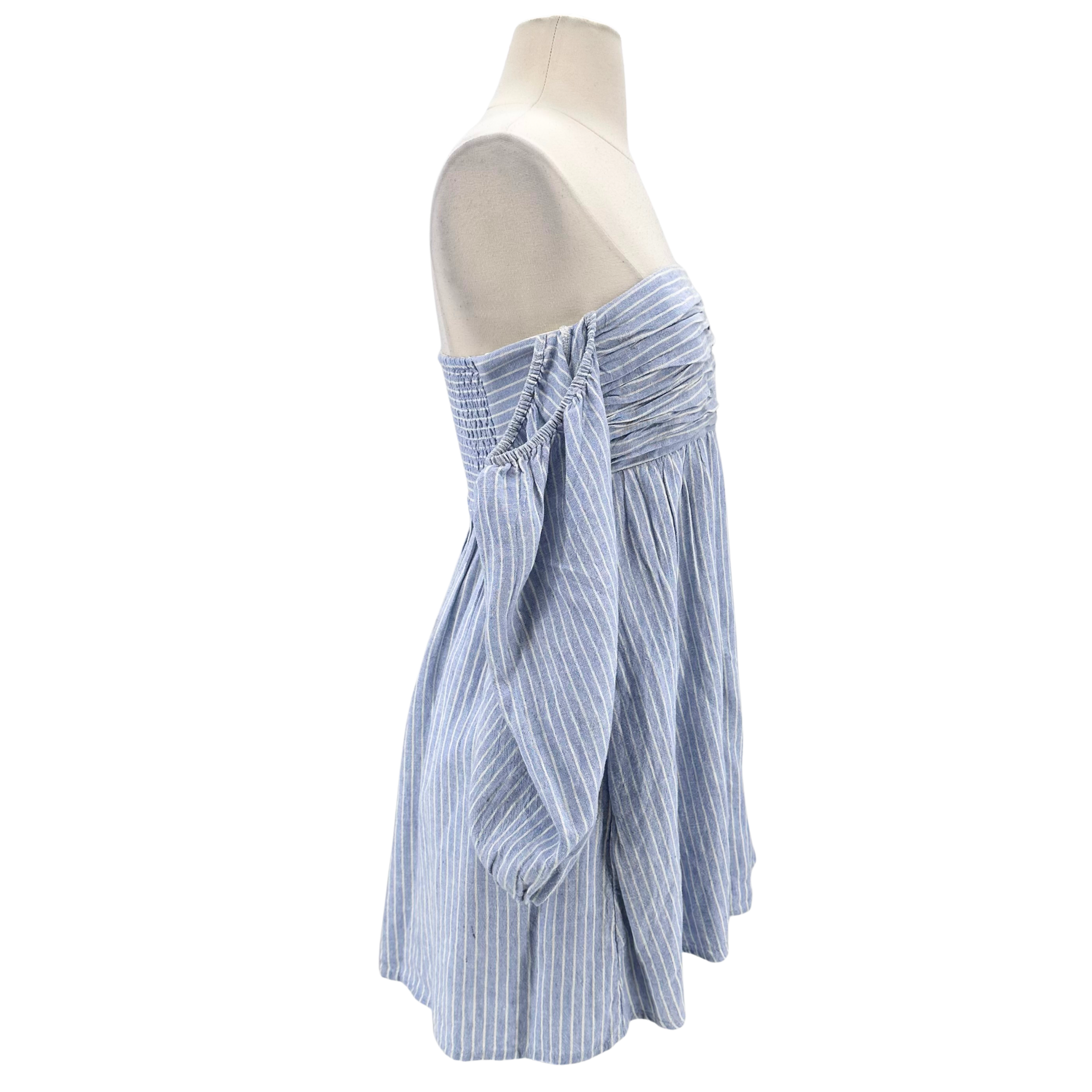 Abercrombie + Fitch Size S Blue/White Dress – Chic Consignment LLC