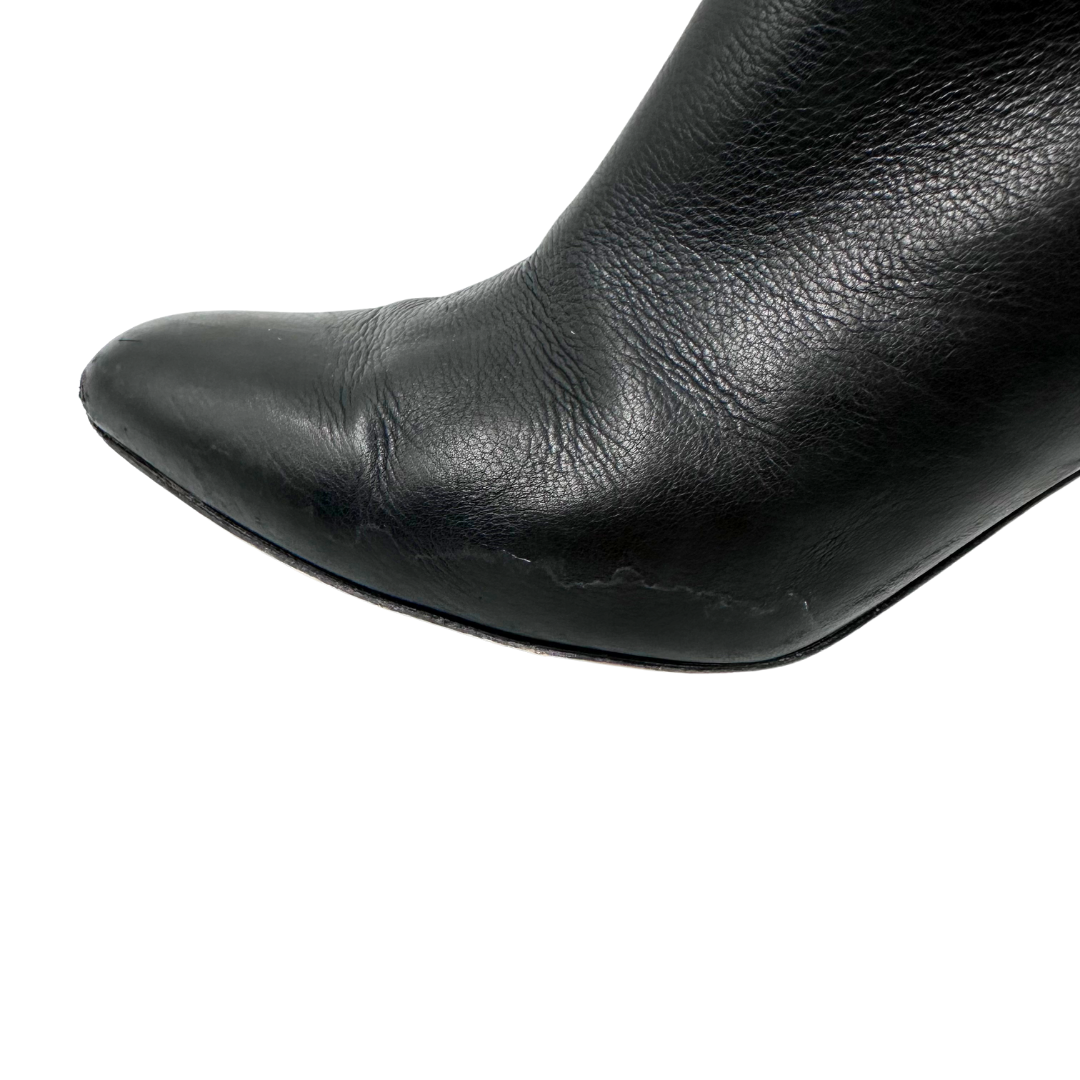 Jimmy Choo 8 38 Black Leather Boots