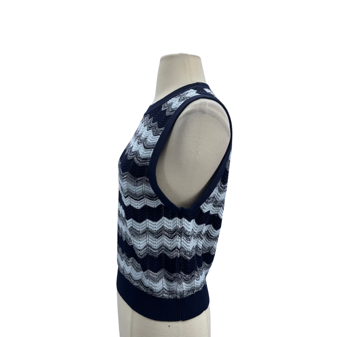 Ramy Brook Blue/Multi Knit Top