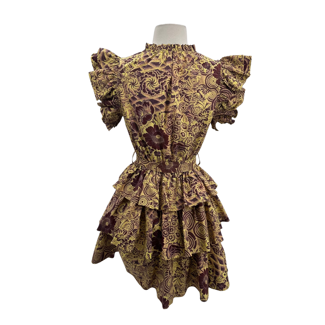 Ulla Johnson Burgundy/Multi Dress
