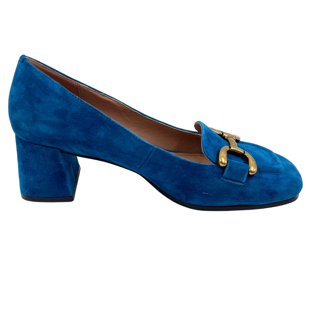 Bibi Lou 40 Turqouise Suede Pumps