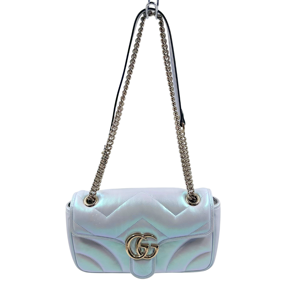 Gucci Iridescent Nappa Chevron Matelasse Bag