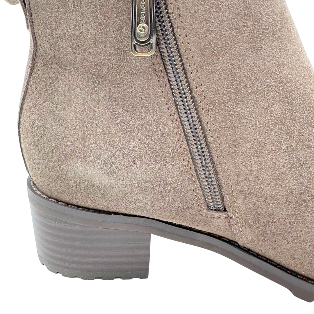 Blondo 7.5 Grey Suede Boots