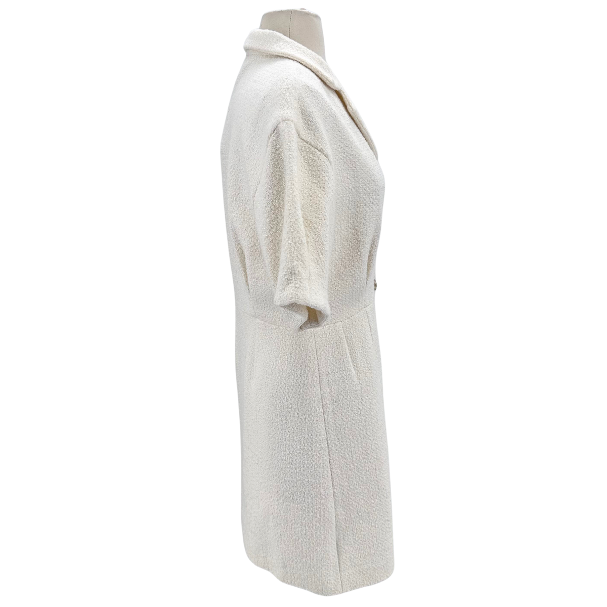Maje Size 40 Ivory Dress