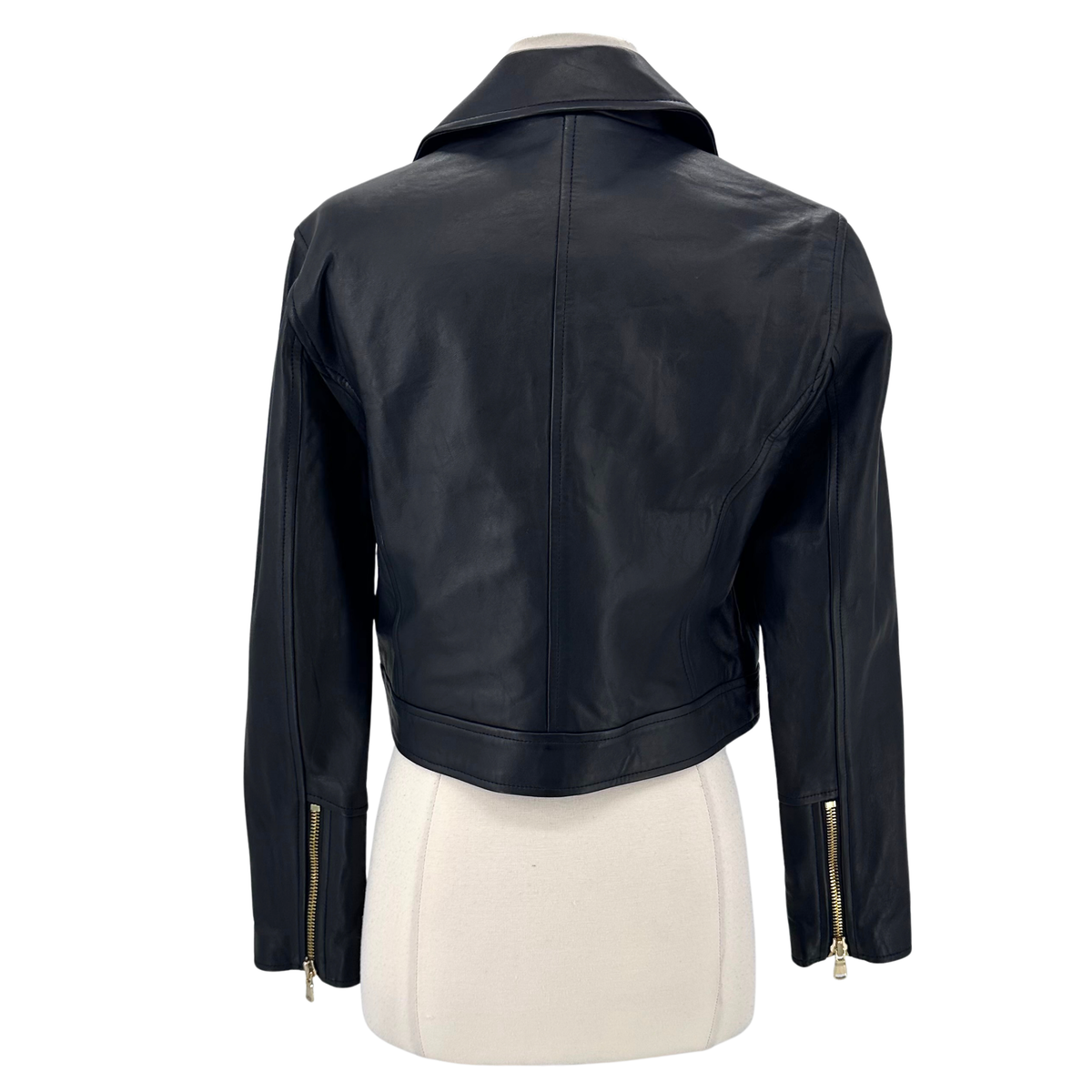 L'Agence Black Leather Jacket