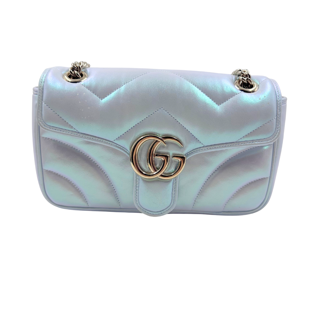 Gucci Iridescent Nappa Chevron Matelasse Bag