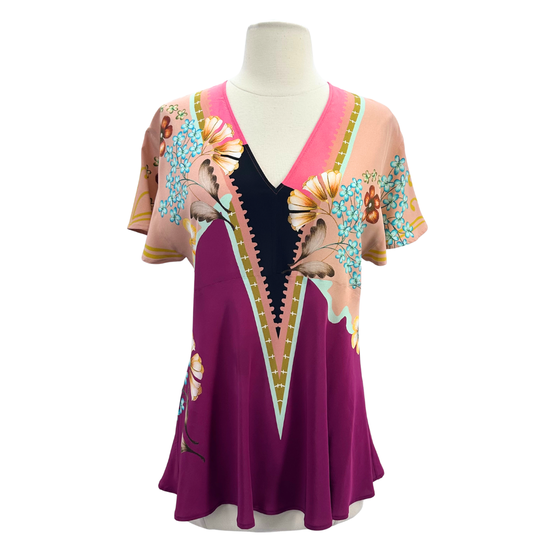 Etro Size 42 Pink Blouse