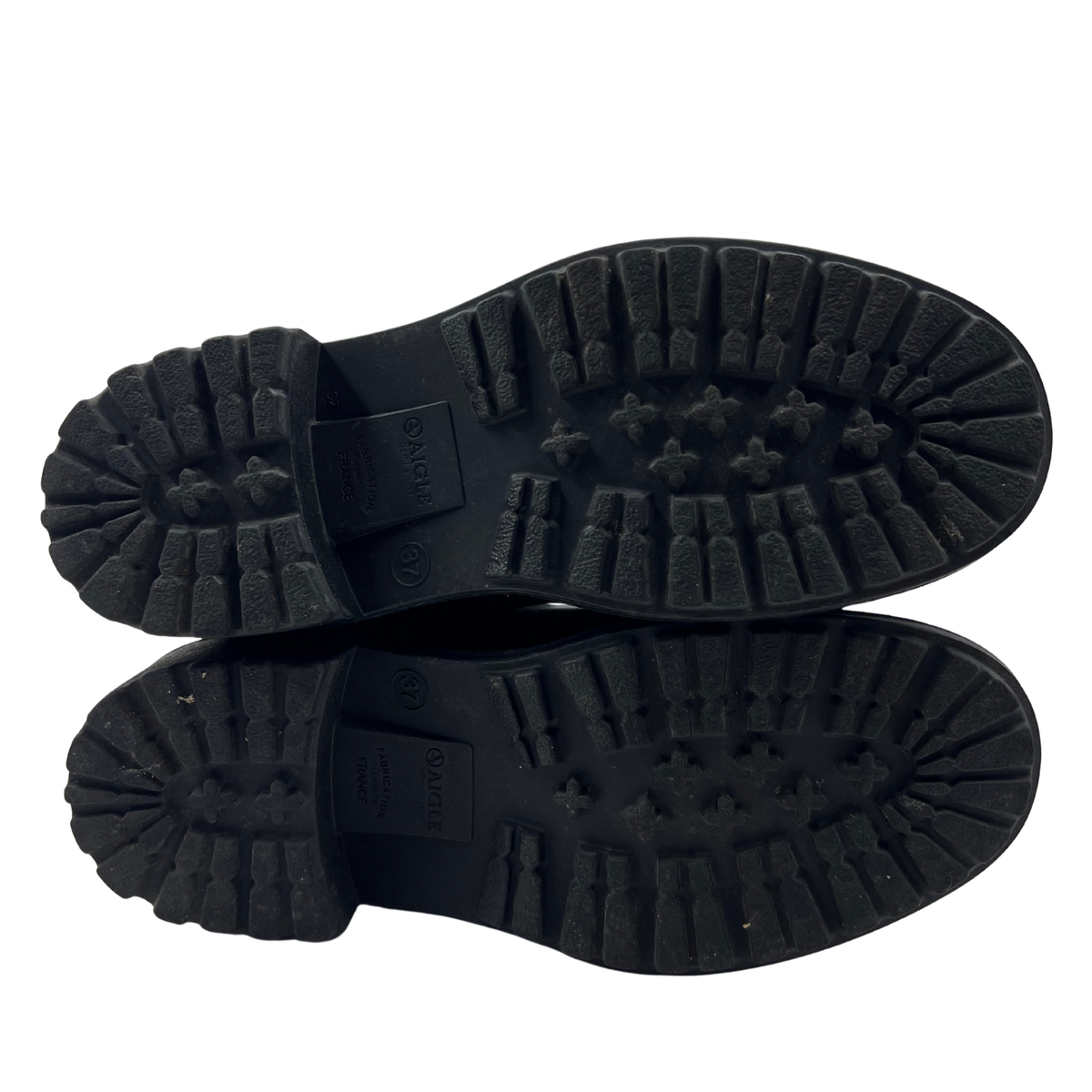 Aigle 7 37 Black Rubber Booties