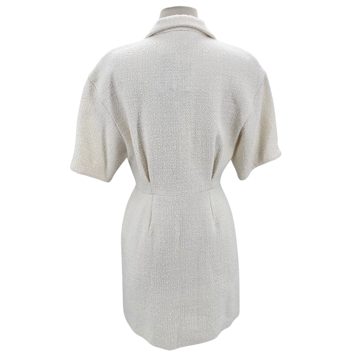 Maje Size 40 Ivory Dress