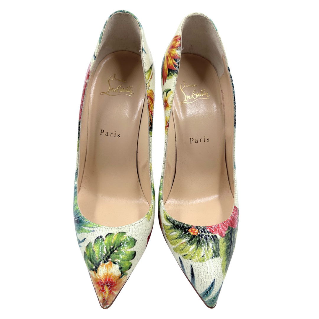 Louboutin 7 Green Pumps