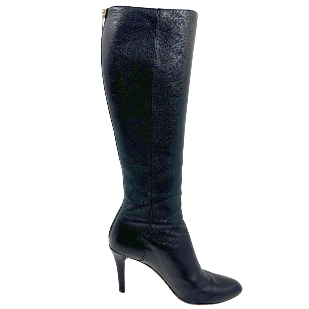 Jimmy Choo 8 38 Black Leather Boots
