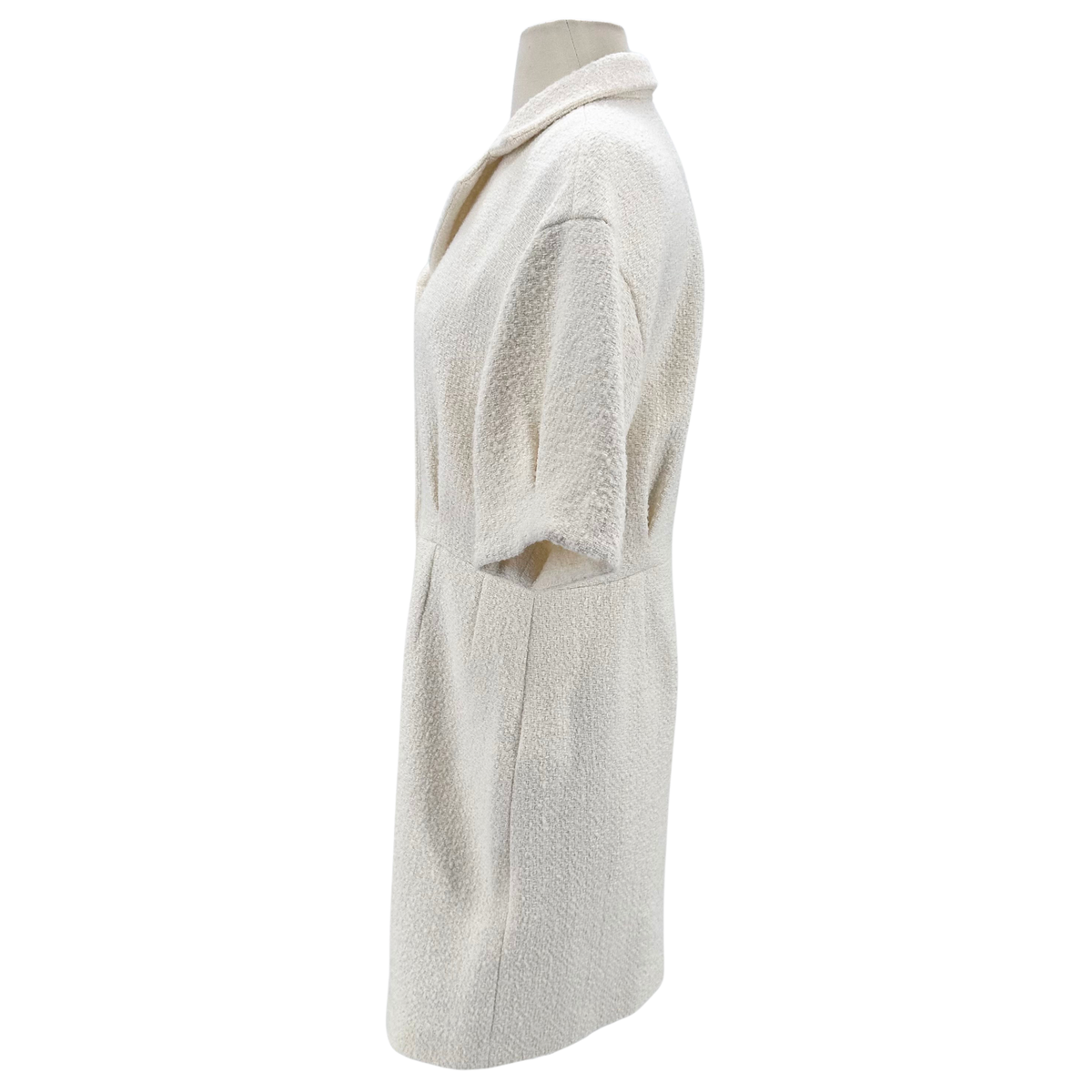 Maje Size 40 Ivory Dress