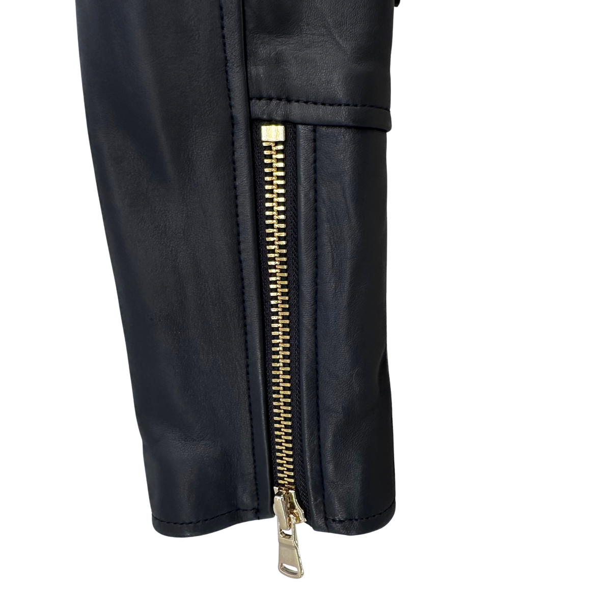 L'Agence Black Leather Jacket