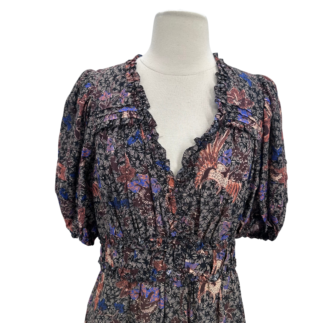 Ulla Johnson black/tan/multi Dress