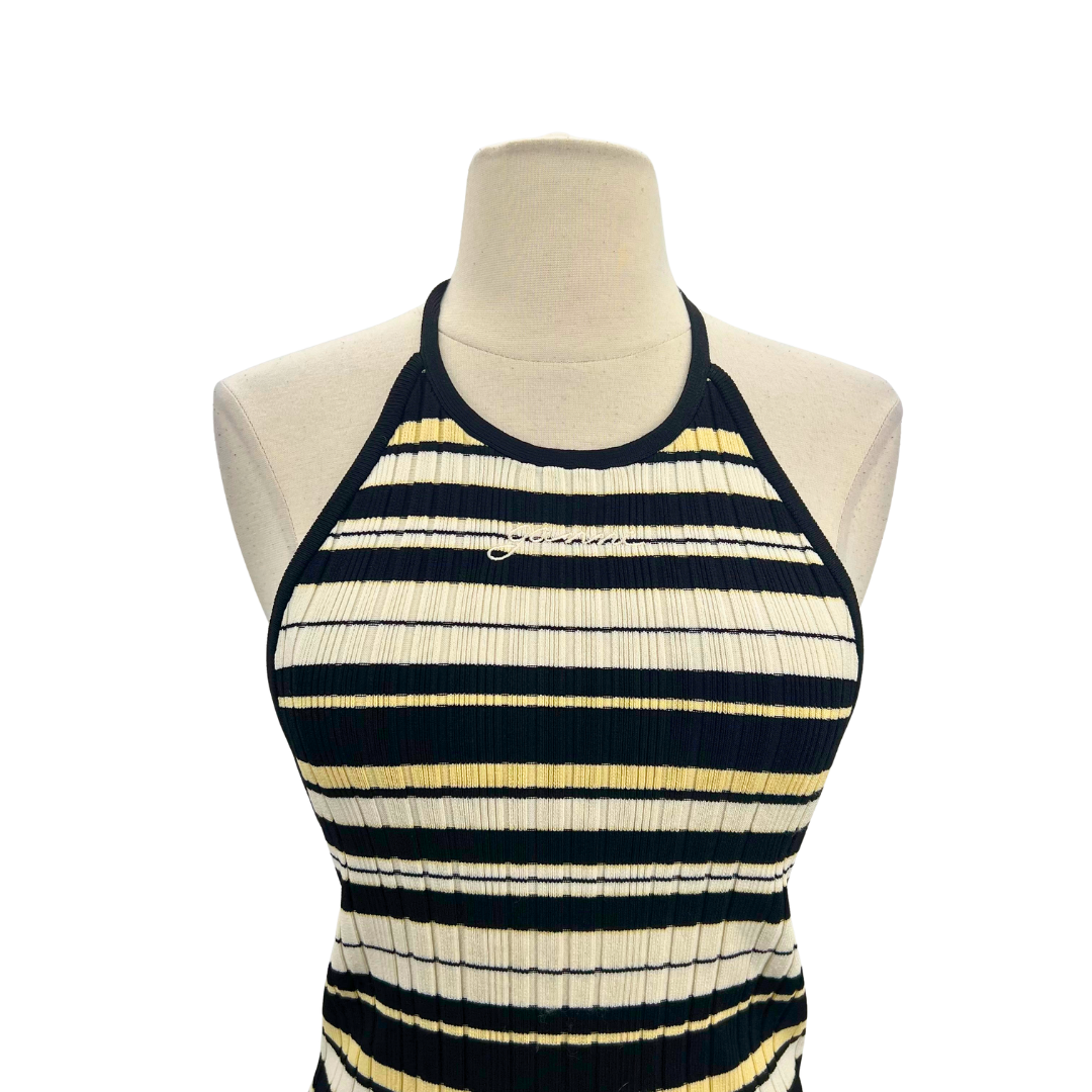 Ganni Size M Black/white 2 PC Dress