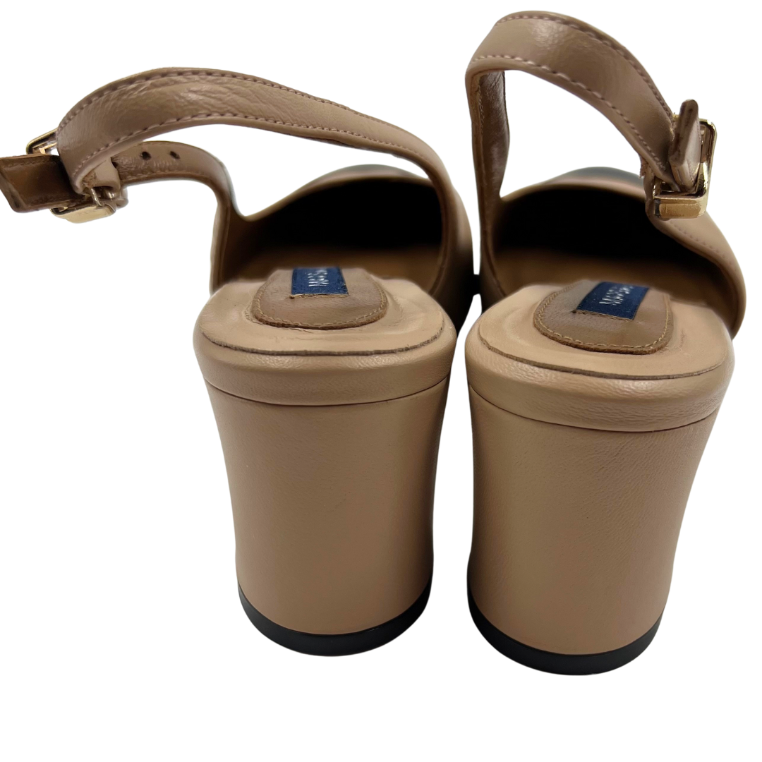 MARGAUX 6 36 Black/Natural Leather Heels