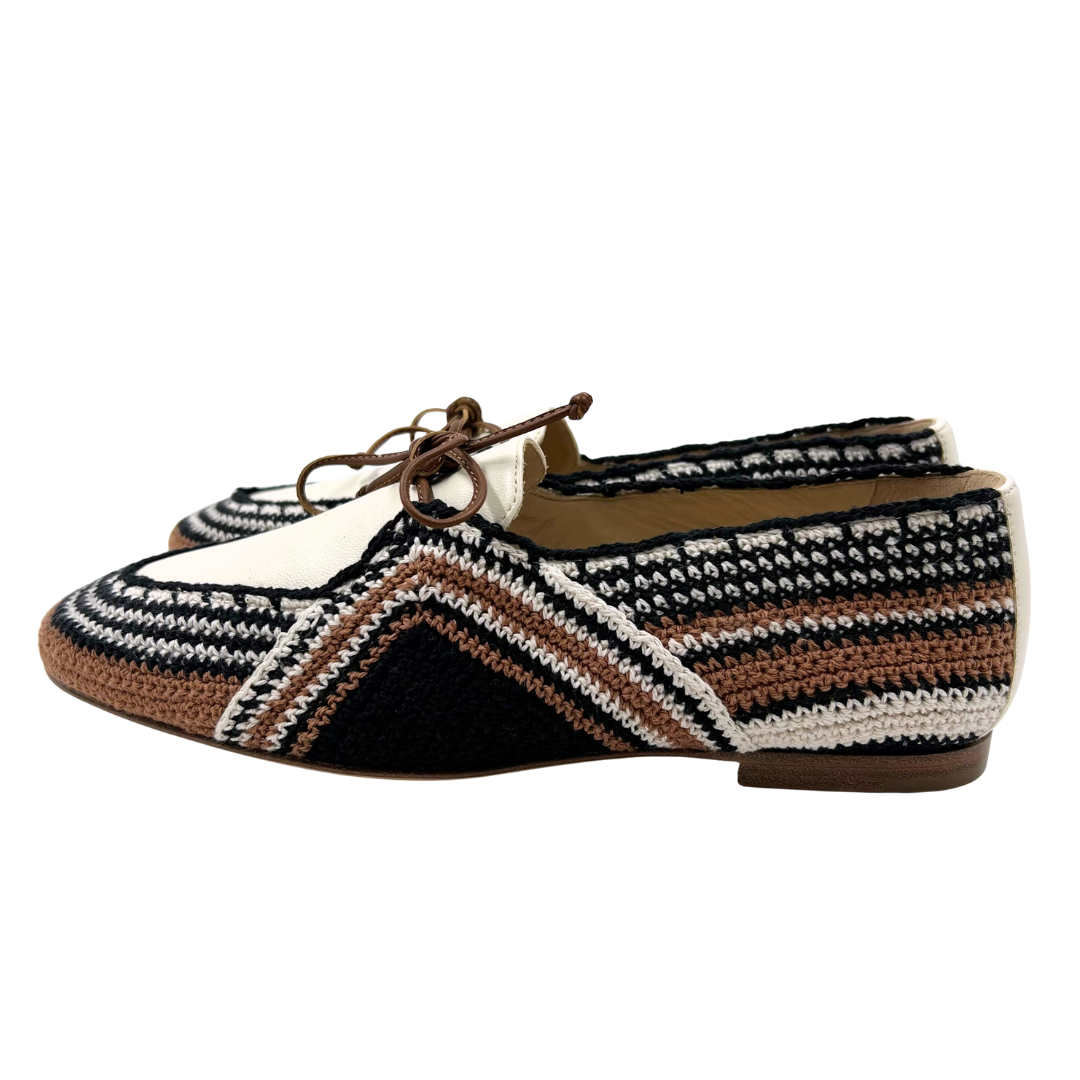 Gabriela Hearst 5 35 Multi Leather/Fabric Flats