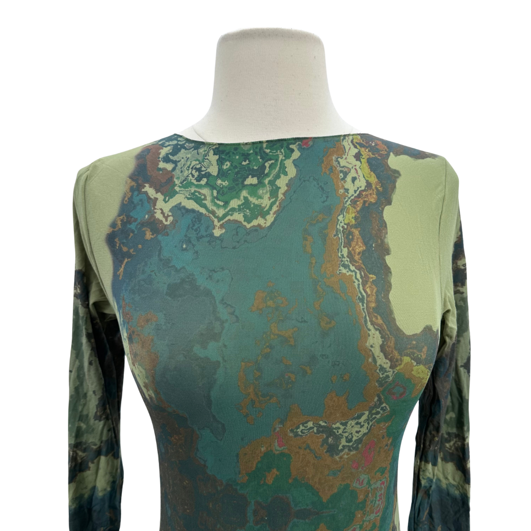 AMB green/multi Top