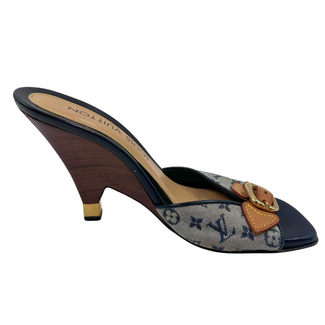 Louis Vuitton 35.5 Gold Heels