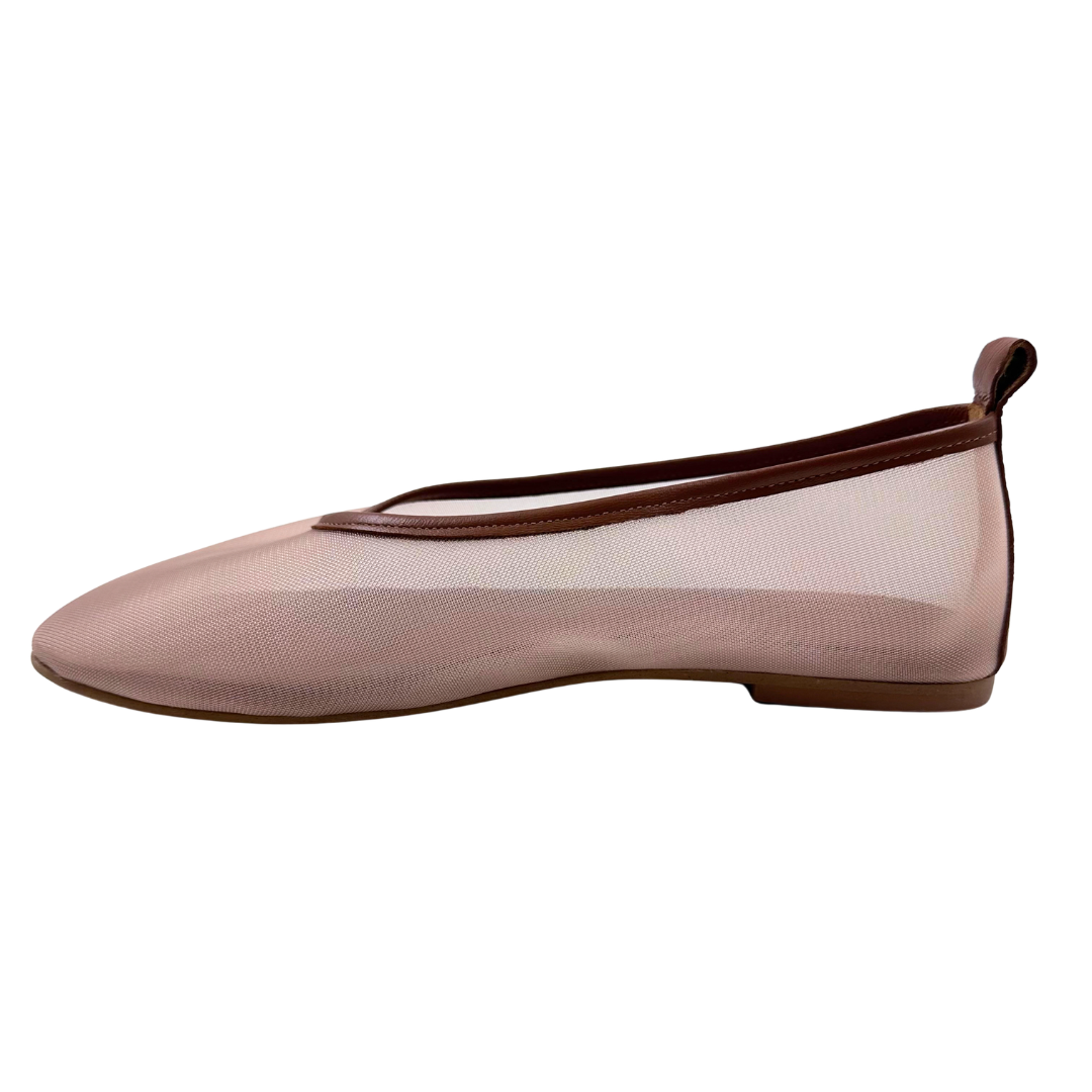 Freda Salvador 7 Tan Mesh Flats