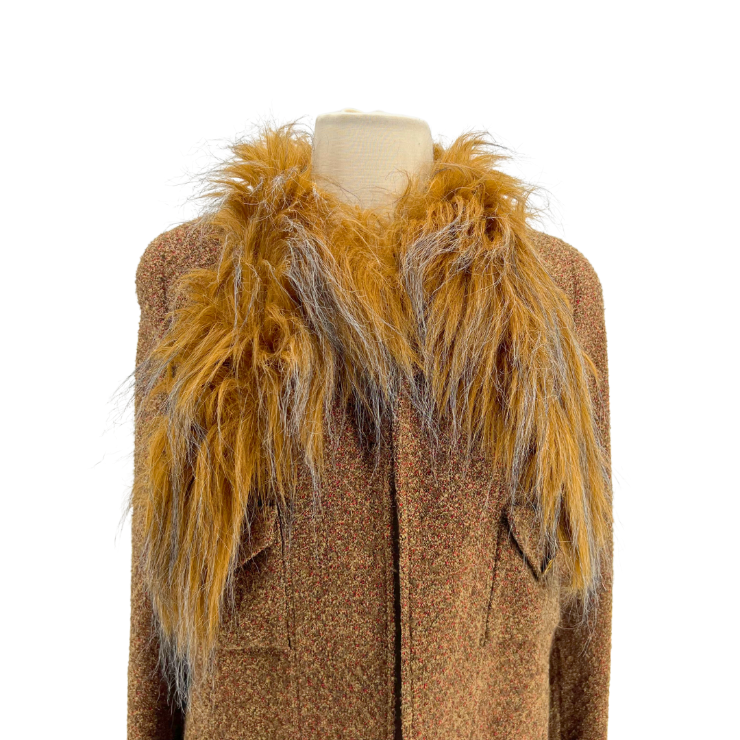 Chanel Brown Tweed Coat