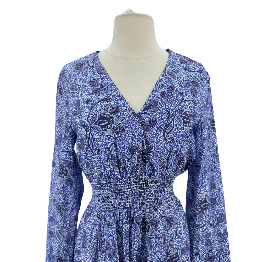 Berenice Blue/White Dress