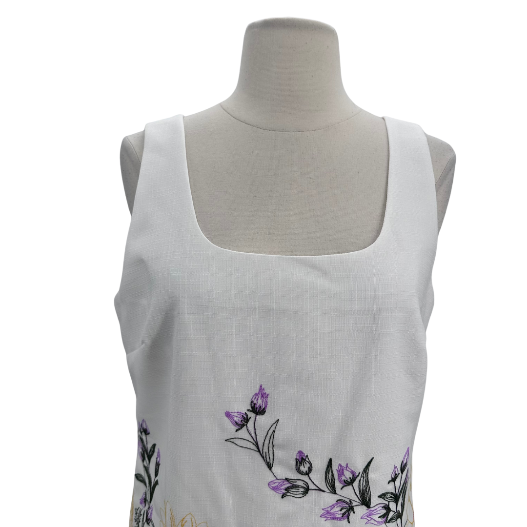Tahari Size White Dress