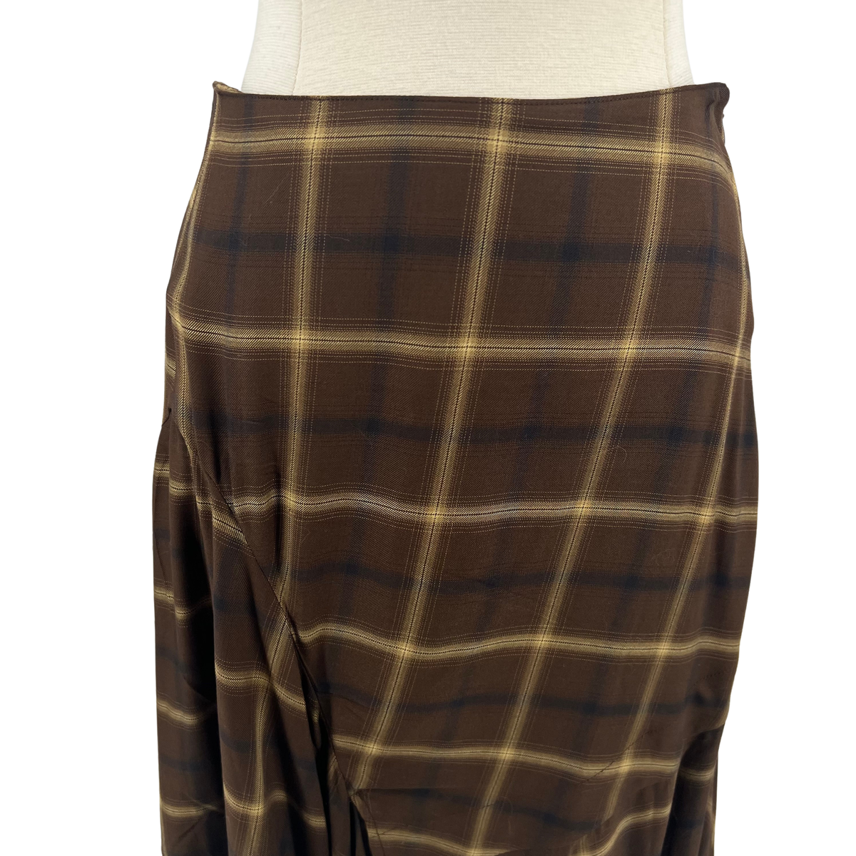 CO Brown Plaid Skirt